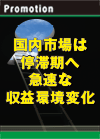 国内市場は停滞期へ　急速な収益環境変化